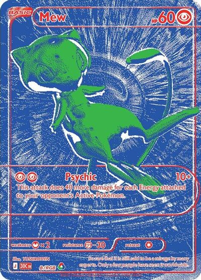 Mew - B/RGB card art