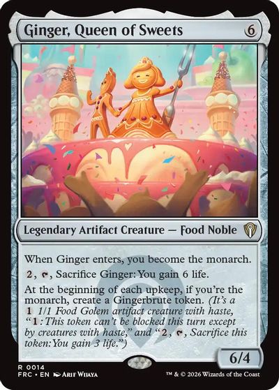 Ginger, Queen of Sweets card art
