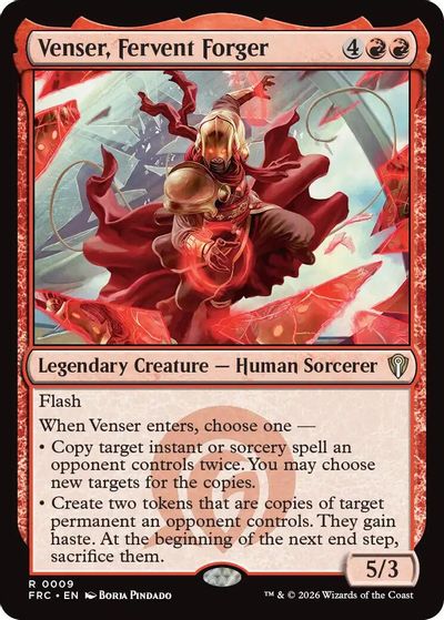 Venser, Fervent Forger card art