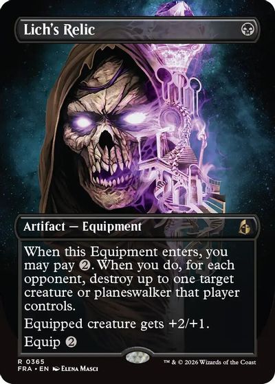 Lich's Relic (Borderless) card art