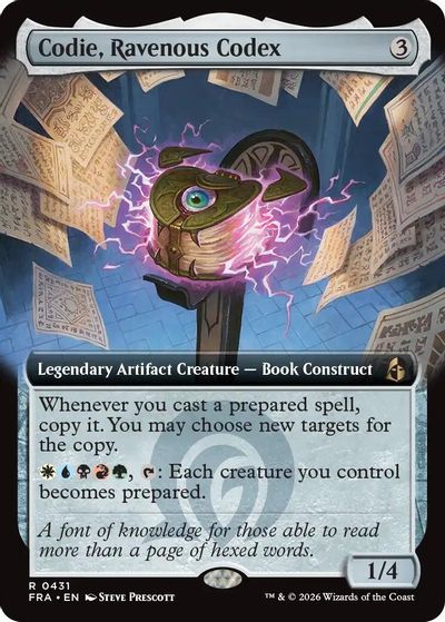 Codie, Ravenous Codex (Extended Art) card art