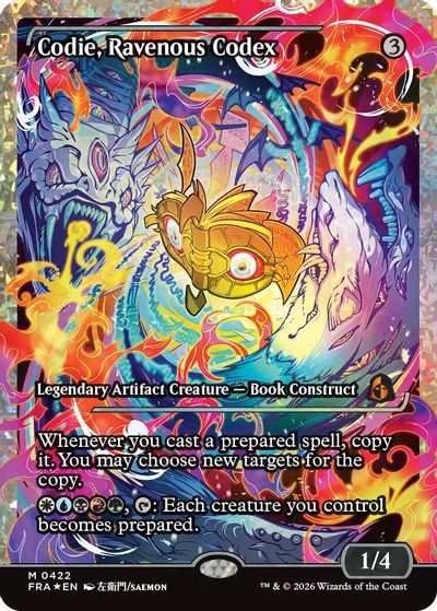 Codie, Ravenous Codex (Showcase) (Fracture Foil) card art