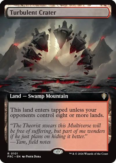 Turbulent Crater (Extended Art) card art