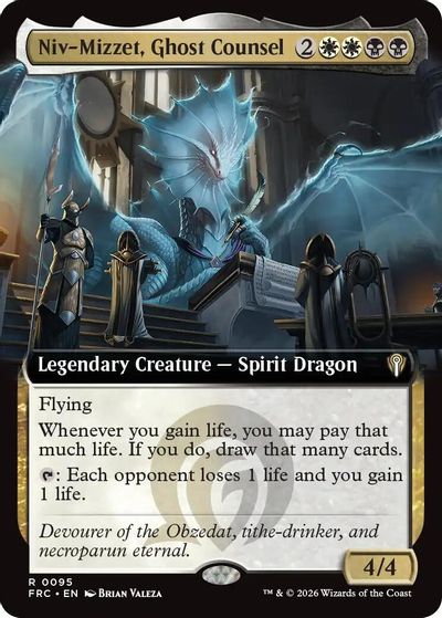 Niv-Mizzet, Ghost Counsel (Extended Art) card art