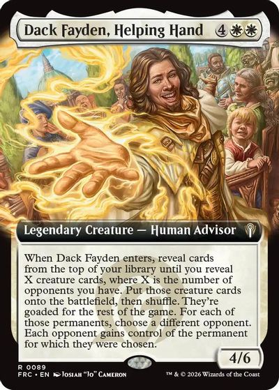 Dack Fayden, Helping Hand (Extended Art) card art