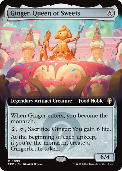 Ginger, Queen of Sweets (Extended Art) card art