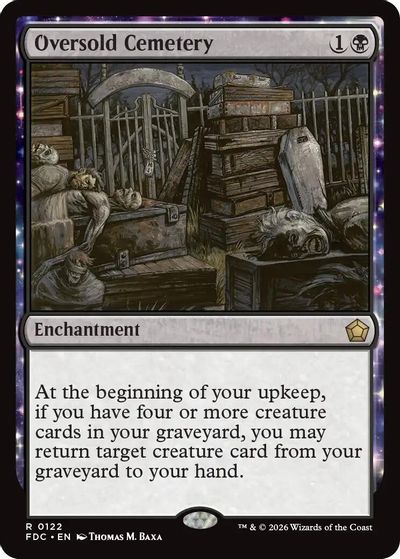 Oversold Cemetery card art