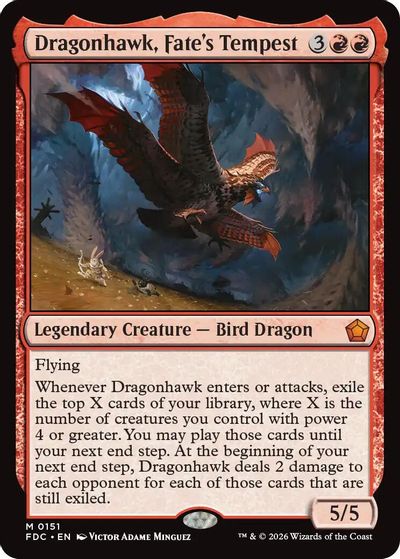 Dragonhawk, Fate's Tempest card art