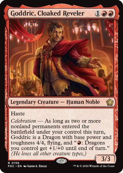 Goddric, Cloaked Reveler card art