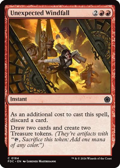 Unexpected Windfall card art
