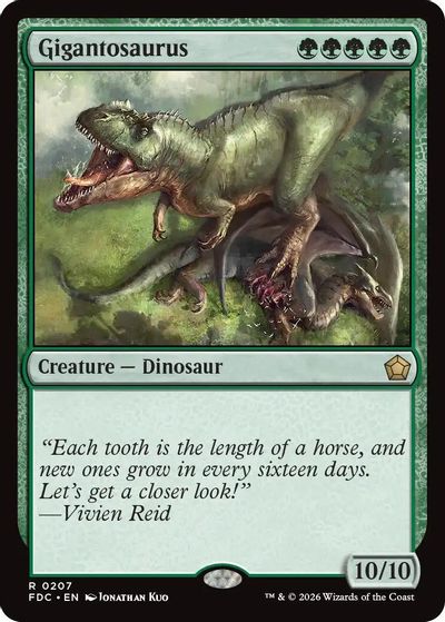 Gigantosaurus card art