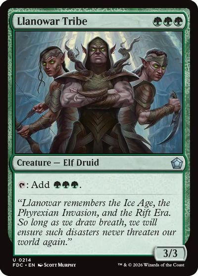 Llanowar Tribe card art
