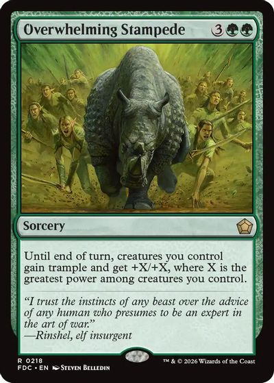Overwhelming Stampede card art