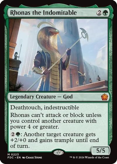 Rhonas the Indomitable card art