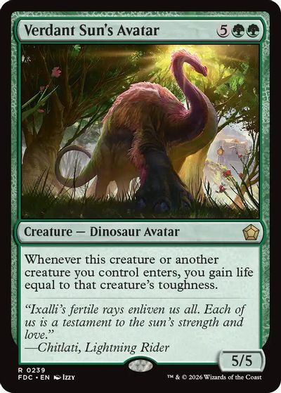 Verdant Sun's Avatar card art