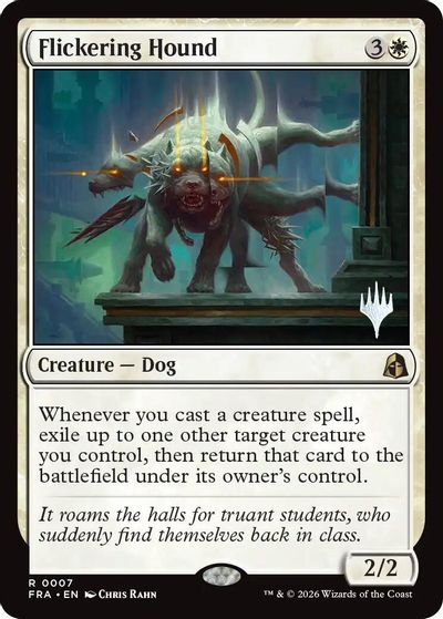 Flickering Hound card art