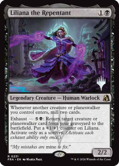 Liliana the Repentant card art