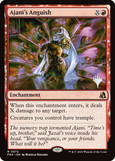 Ajani's Anguish card art