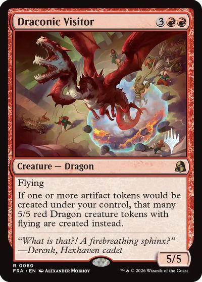 Draconic Visitor card art