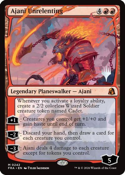 Ajani Unrelenting card art