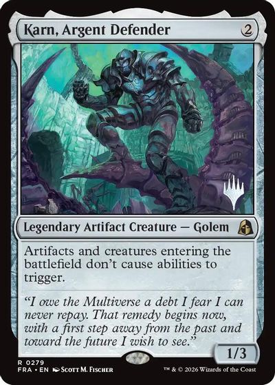 Karn, Argent Defender card art