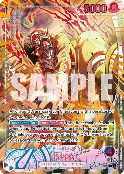 Usopp (Flame-Flame Fruit Coliseum) card art