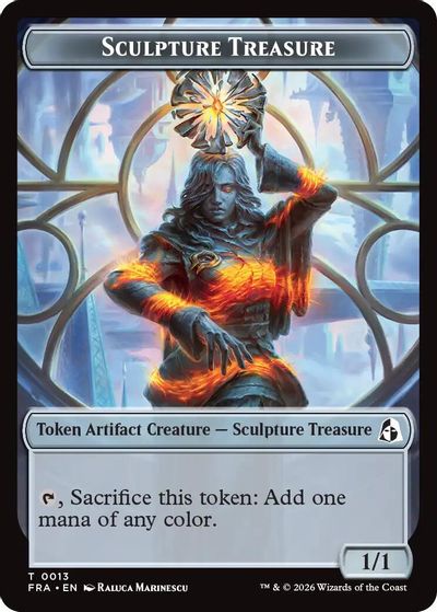 Sculpture Treasure // Beast Double-Sided Token card art