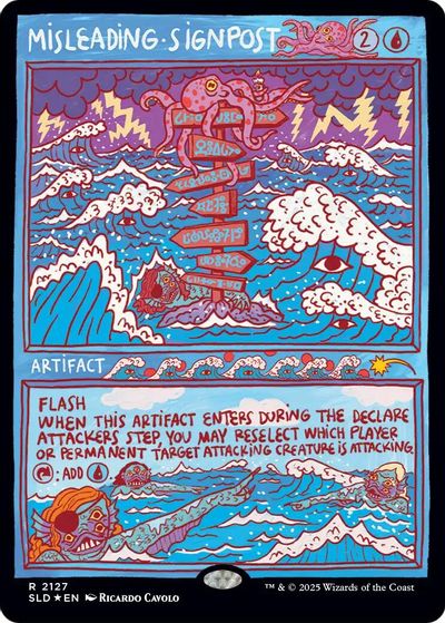 Misleading Signpost card art