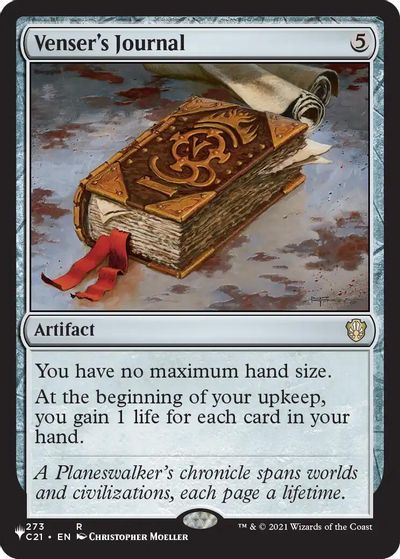 Venser's Journal card art