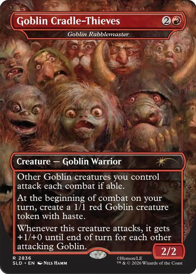 Goblin Cradle-Thieves - Goblin Rabblemaster card art