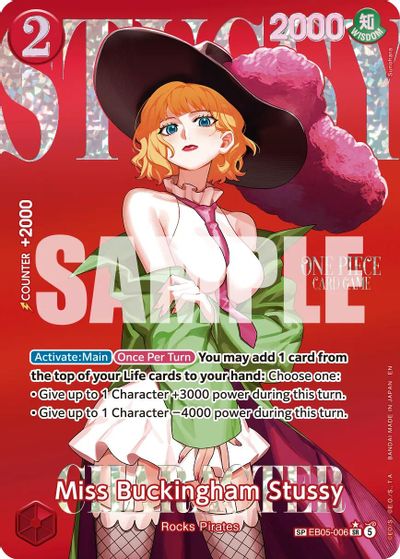 Miss Buckingham Stussy (SP) card art