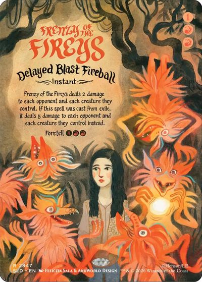 Frenzy of the Fireys - Delayed Blast Fireball card art