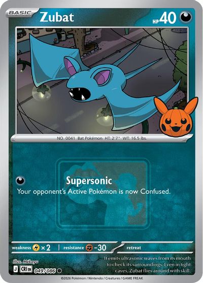 Zubat - 049/086 (Pokeween 2026) card art