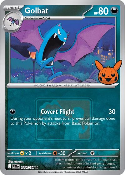 Golbat - 050/086 (Pokeween 2026) card art