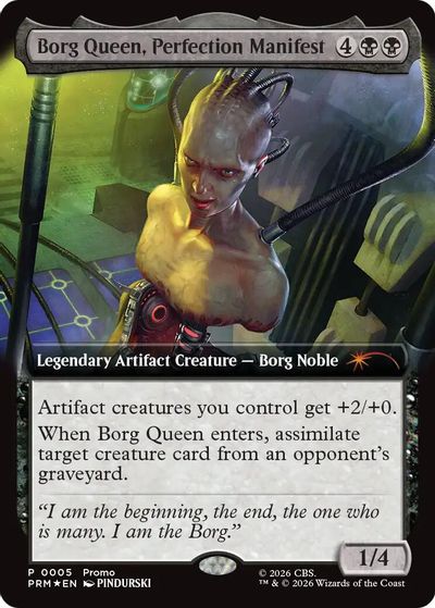 Borg Queen, Perfection Manifest (Extended Art) card art