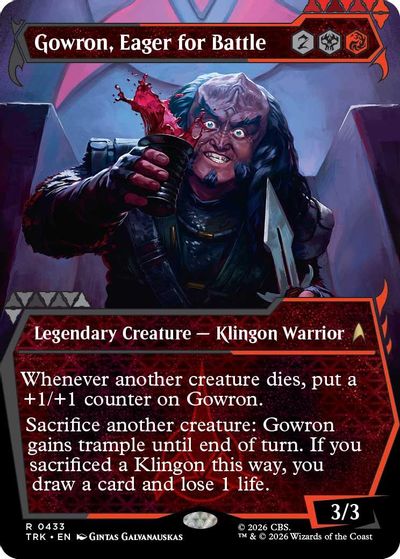 Gowron, Eager for Battle (Showcase) card art