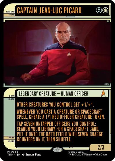 Captain Jean-Luc Picard (Showcase) card art
