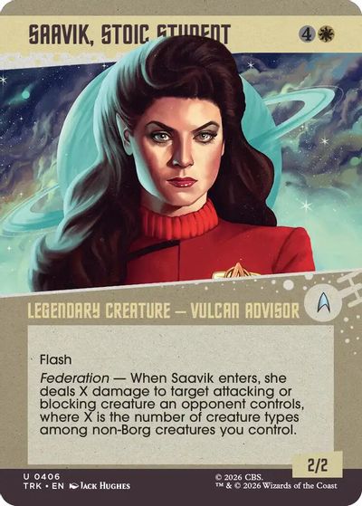 Saavik, Stoic Student (Showcase) card art