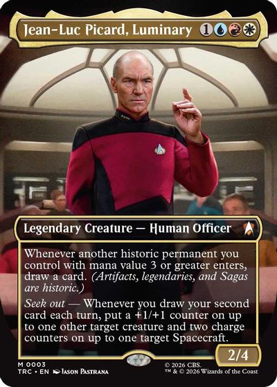 Jean-Luc Picard, Luminary (Borderless) card art