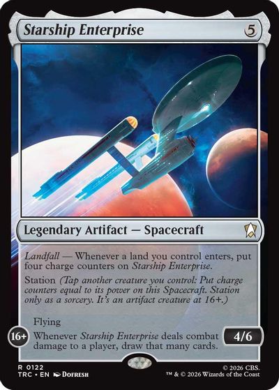 Starship Enterprise card art