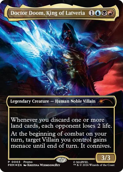 Doctor Doom, King of Latveria (Borderless) (0003) card art