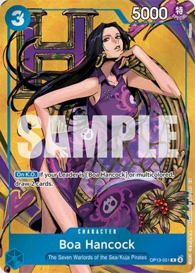 Boa Hancock (OP13-051) (Mini Case Set Vol. 3 Sunohara Artwork) card art