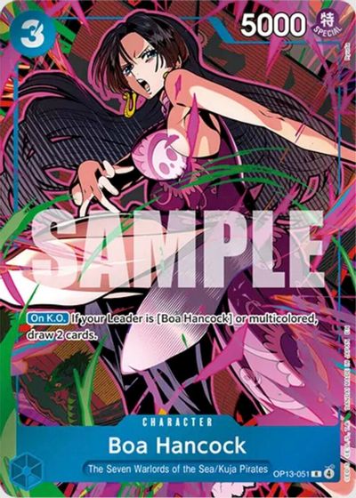 Boa Hancock (OP13-051) (Mini Case Set Vol. 3 Ryuda Artwork) card art