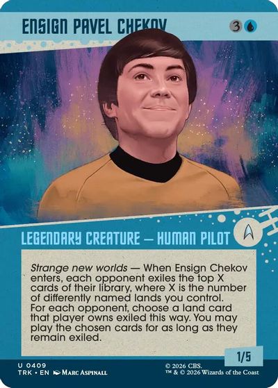 Ensign Pavel Chekov (Showcase) card art