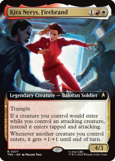 Kira Nerys, Firebrand (Extended Art) card art