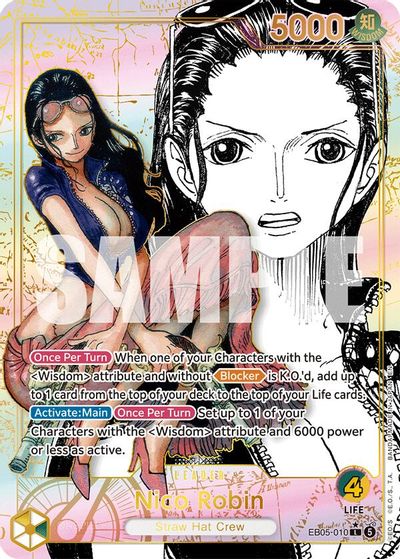 Nico Robin (010) (Super Leader Alternate Art) card art