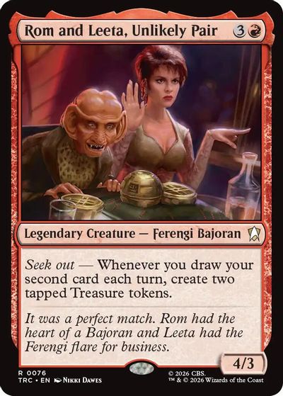 Rom and Leeta, Unlikely Pair card art