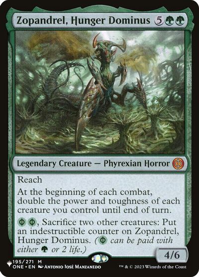 Zopandrel, Hunger Dominus card art