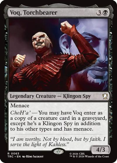 Voq, Torchbearer card art