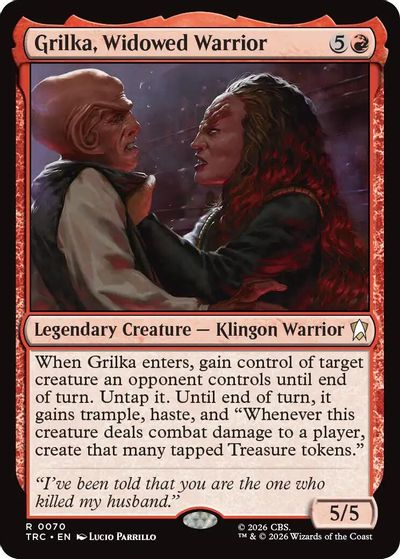 Grilka, Widowed Warrior card art